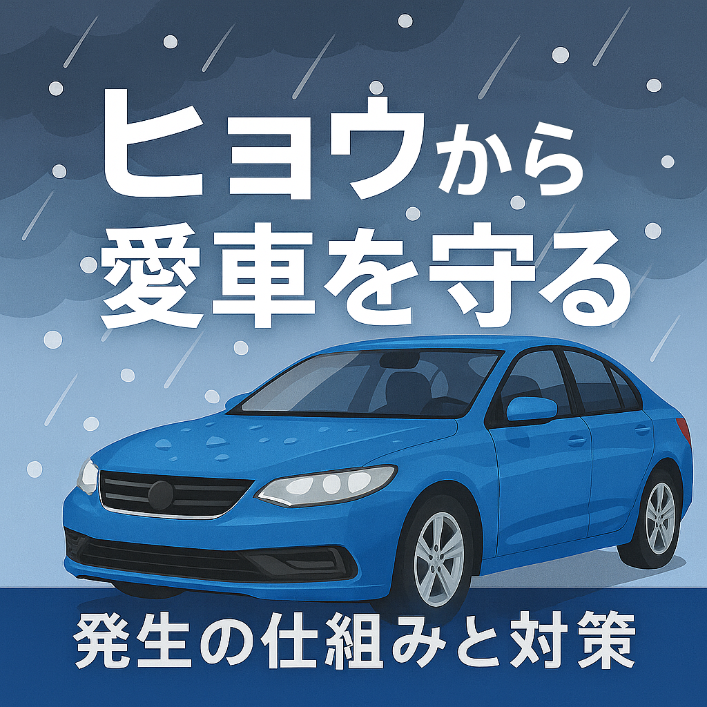 雹（ひょう）による車の被害とは？発生の仕組みと群馬でできる対策を解説！｜伊勢崎市カーリース専門店ならフラット７いせさき